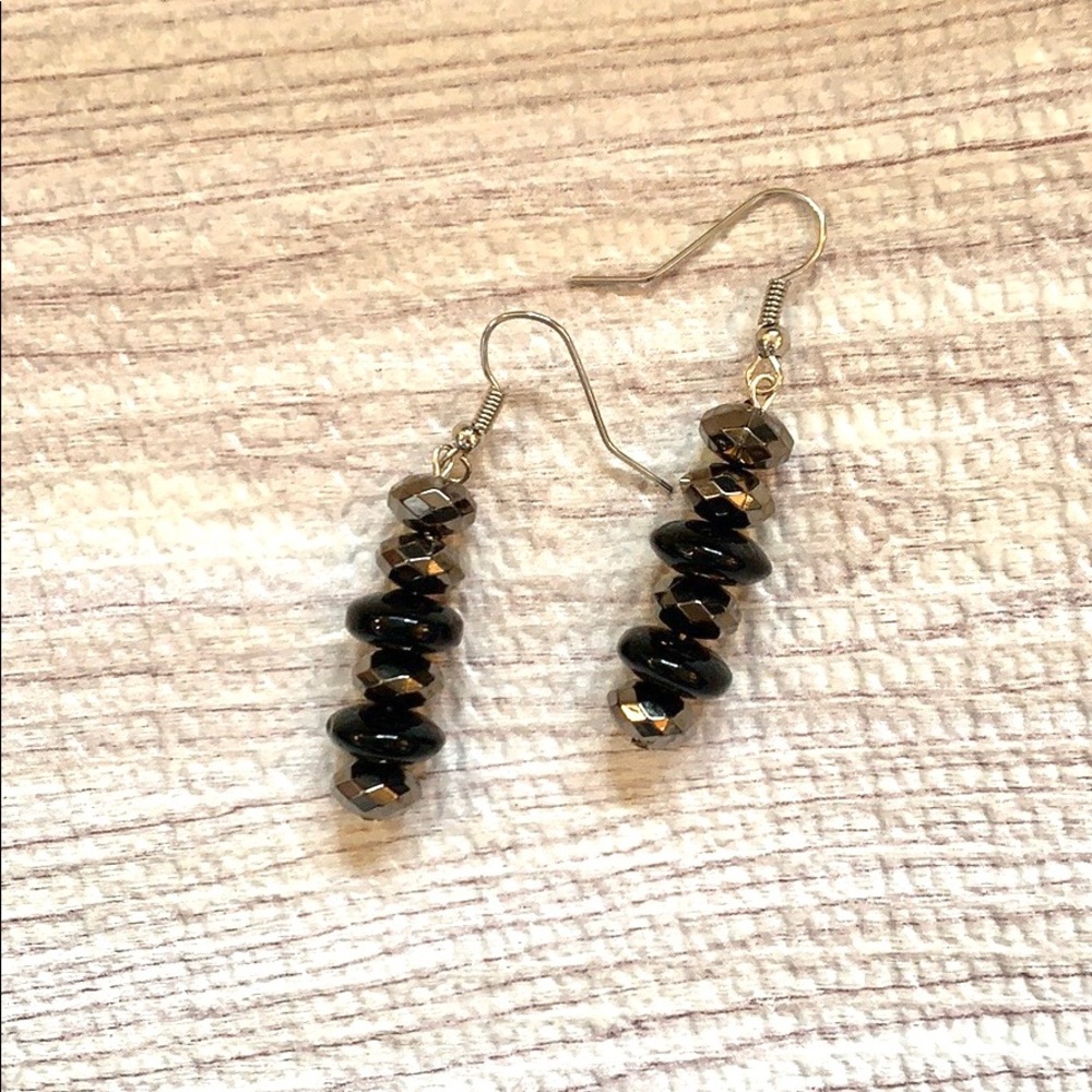 Black & steel earring  ✨✨